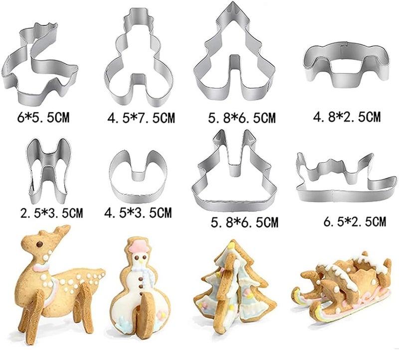 Hovillage 3D Gingerbread House Cookie Cutter Set - Image 5